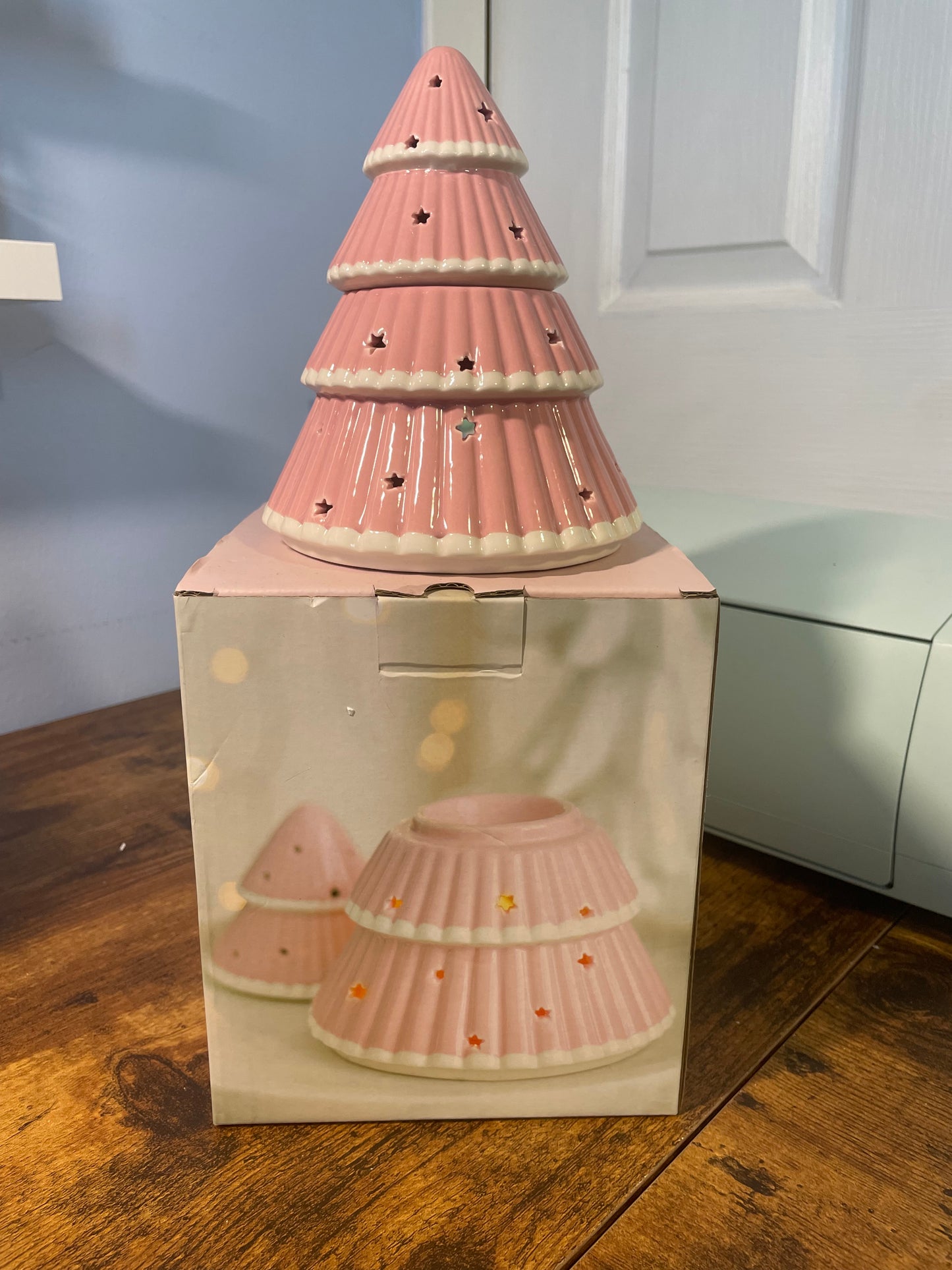 Pink Wax Melt Christmas Tree Burner