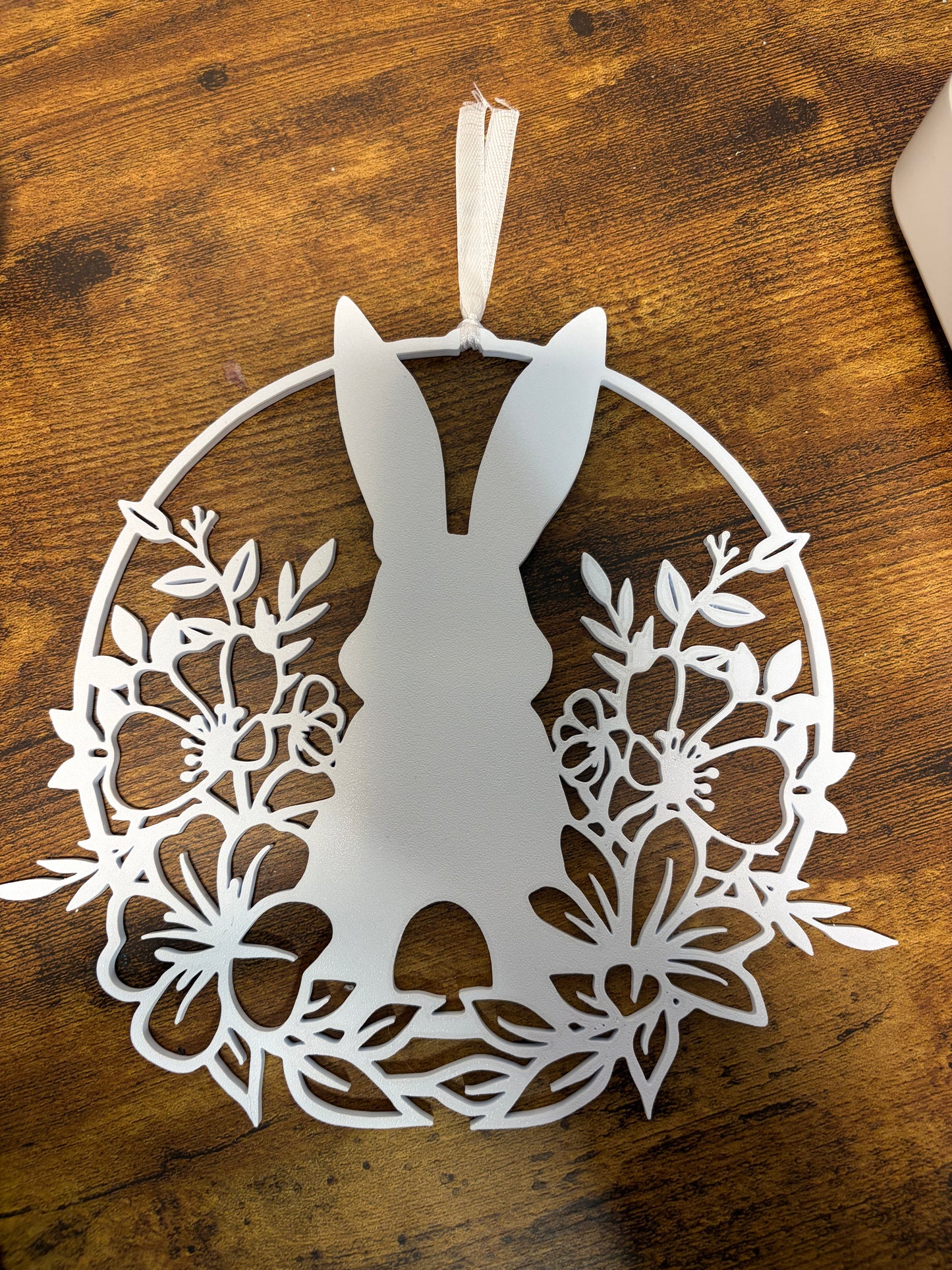 White Easter Wreath