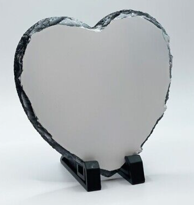 Heart Rock Photo Slate 16cm