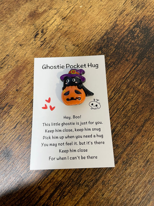 Ghostie Pocket Hug - Pumpkin