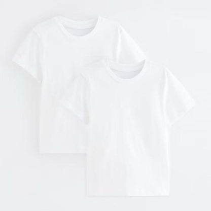 Kids White 100% Cotton T-Shirt