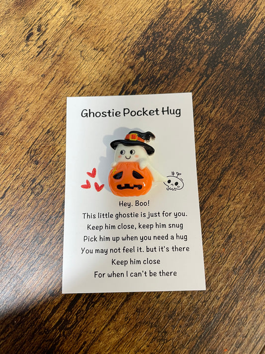 Ghostie Pocket Hug - Pumpkin