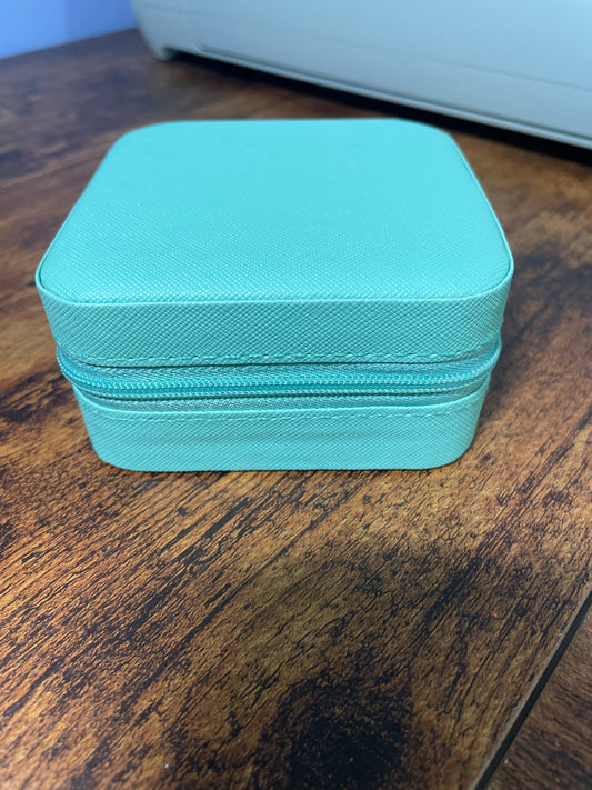 Tiffany Green Mini Travel Jewellery Box