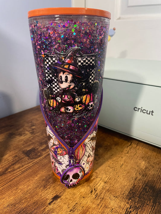 Halloween Mouse Zipper Tumbler