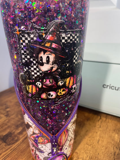 Halloween Mouse Zipper Tumbler