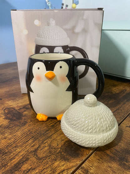 Penguin Mug With Lid