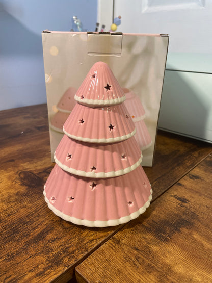 Pink Wax Melt Christmas Tree Burner