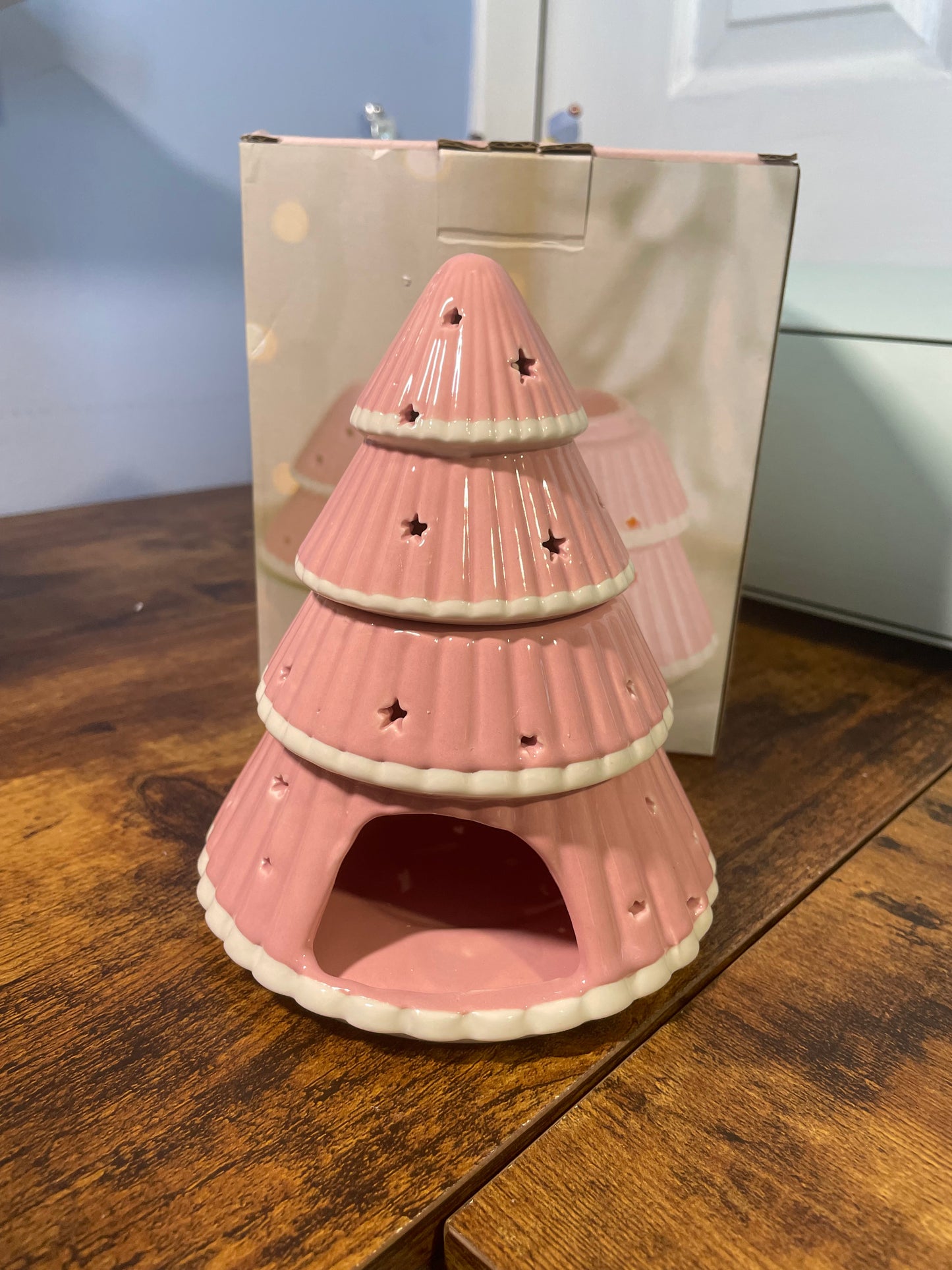 Pink Wax Melt Christmas Tree Burner