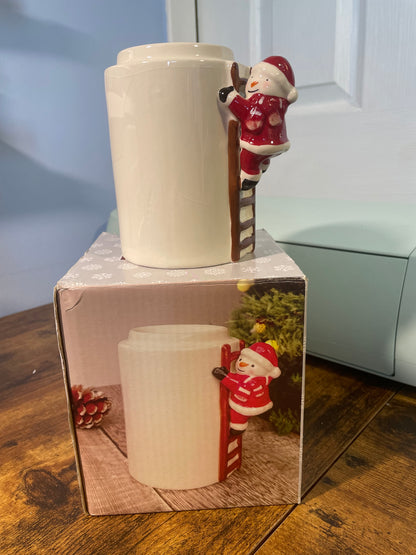 Santa Climbing Ladders Wax Melt Burner
