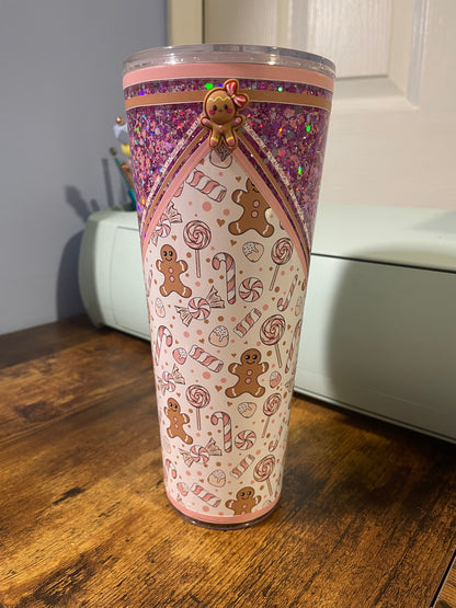 Gingerbread 24oz Tumbler - Please Read Description