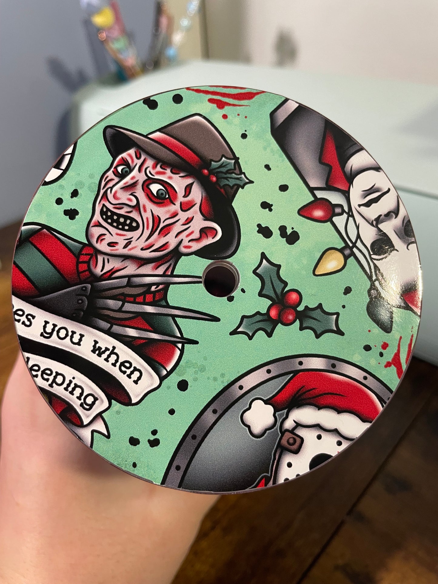 Horror Holidays 24oz Zipper Tumbler