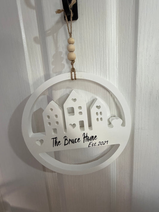 Personalised Hanging Home Sign