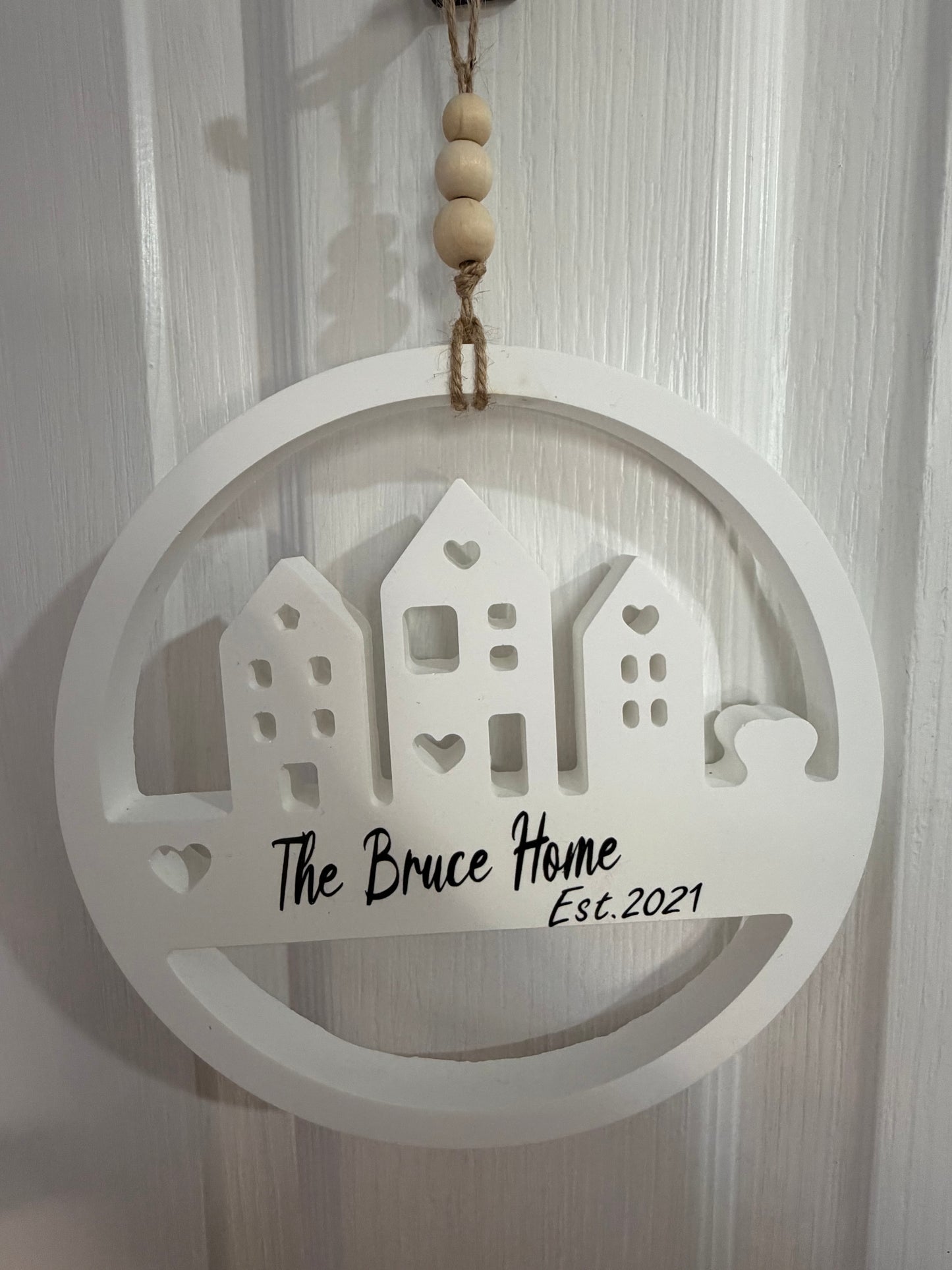 Personalised Hanging Home Sign