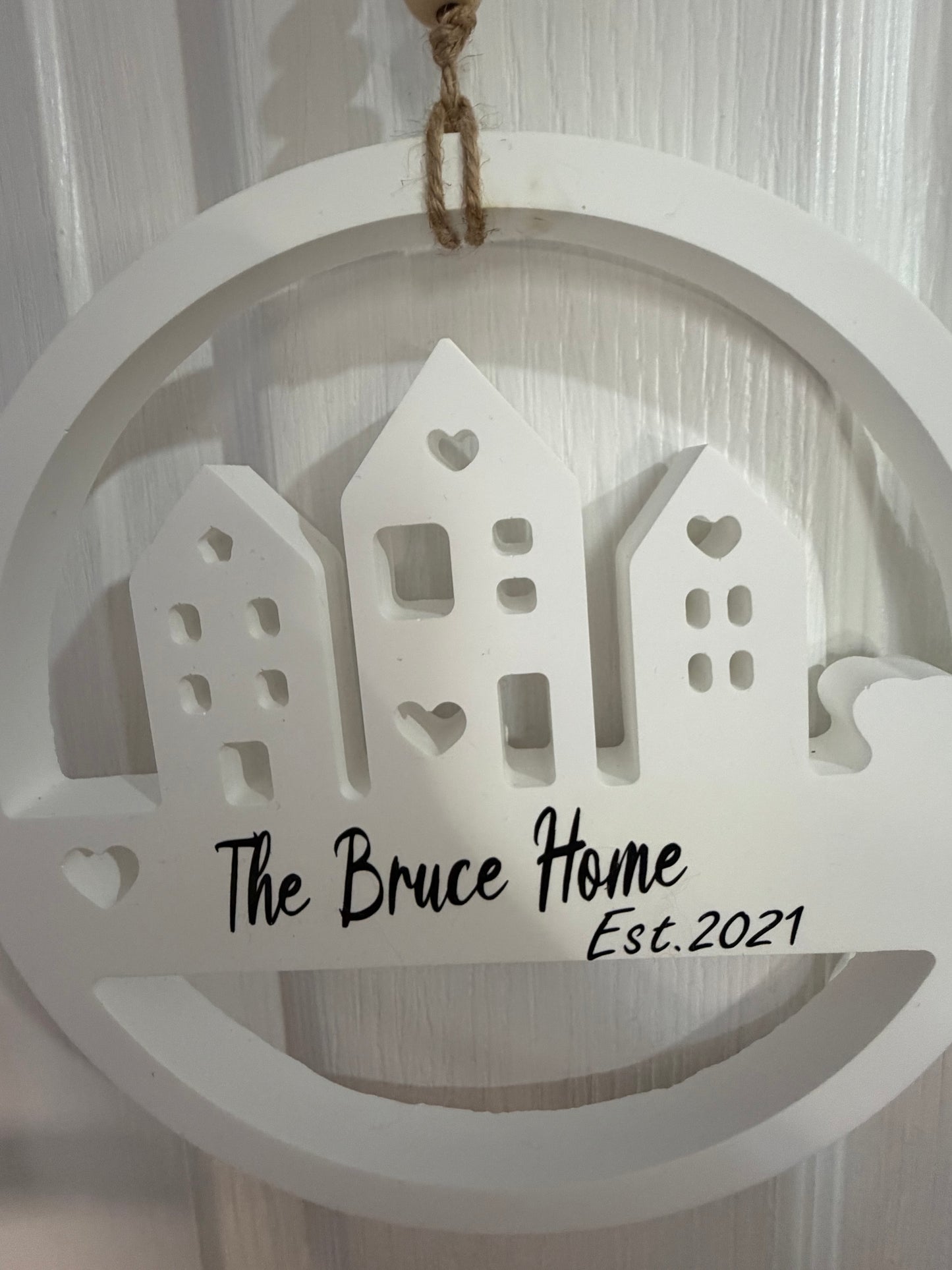Personalised Hanging Home Sign