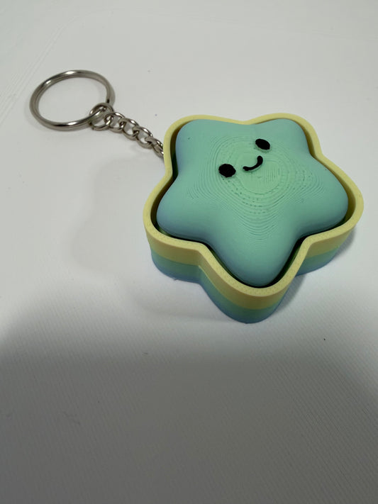 Fidget Clicker Star Keyring