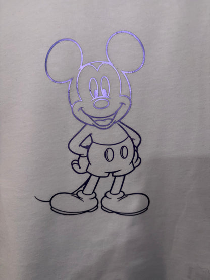 4-5 Years Purple Mickey Mouse 100% Cotton T-Shirt
