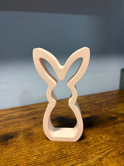 Pink Easter Bunny Silhouette