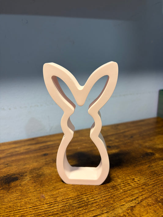 Pink Easter Bunny Silhouette