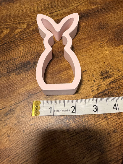 Pink Easter Bunny Silhouette