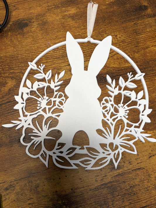 White Easter Wreath