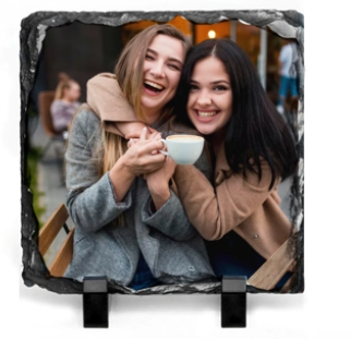 Square Rock Photo Slate 16cm